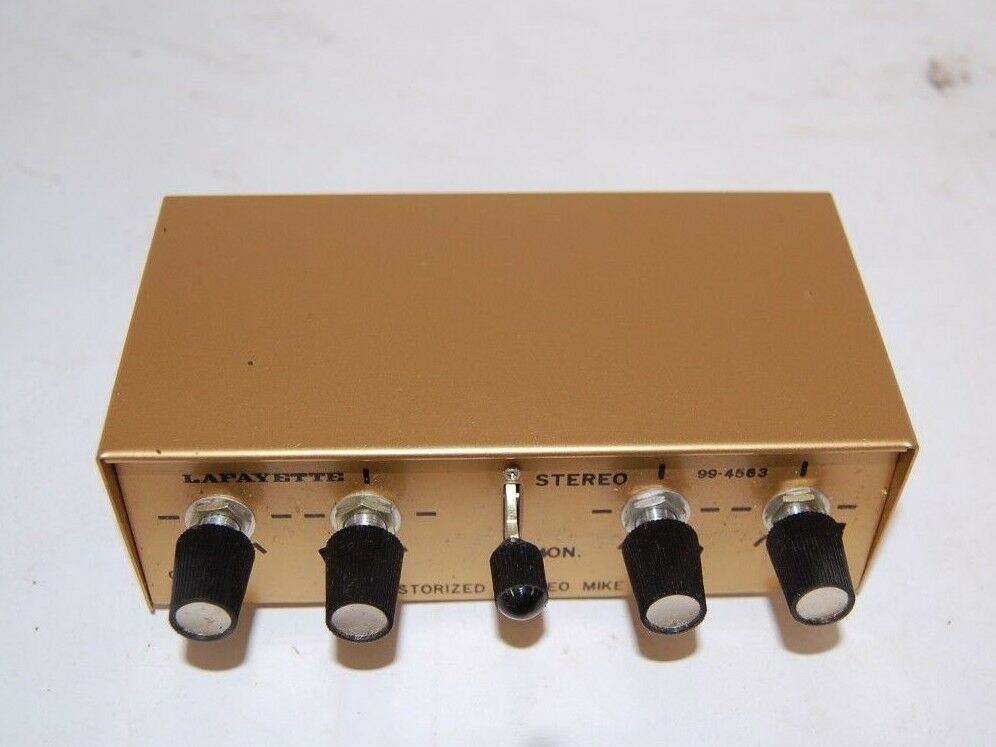 Lafayette Electronics 99-4563 Transistorized Stereo Mike Mixer Japan AUDIO  MIXER