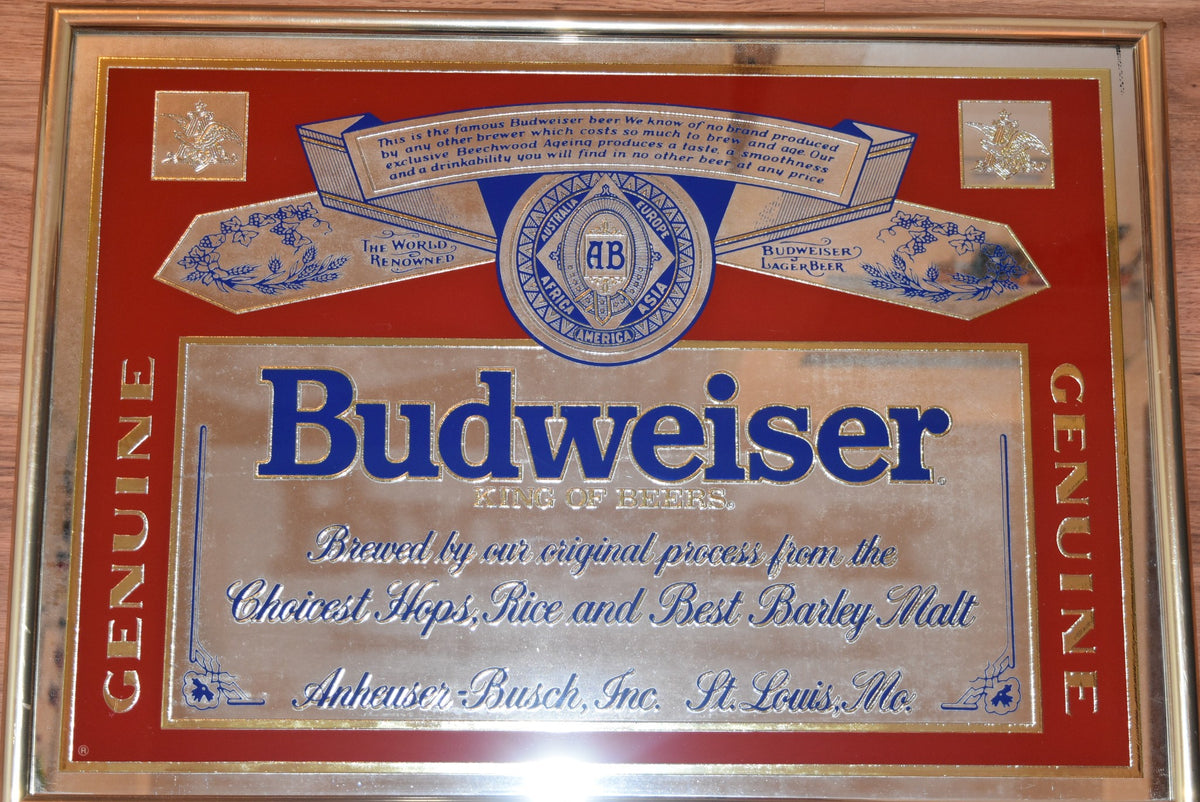 Vintage Collectible Anheuser Busch Craft Beer Embossed Metal 