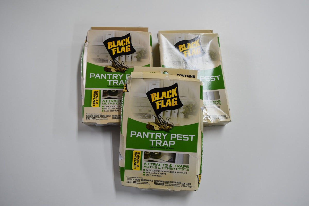 Black Flag Pantry Pest Traps - 8 Total(4 Packages with 2 Traps Each)