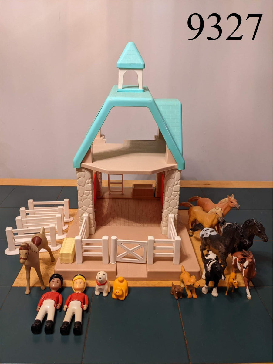 Little newest tikes loaded horse barn horses riders ladder