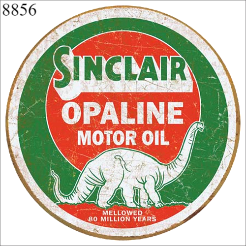 Vintage Design Sign Metal Gas and Oil Sign - Sinclair Opaline Motor Oil Man  Cave