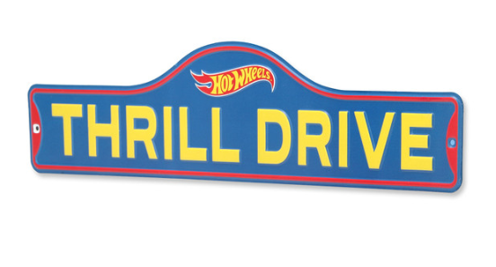 Metal Sign Hot Wheels Thrill Drive Garage Mattel Wall Art Man Cave Decor  Gift