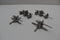 WW2 Diecast Machine Gun Model Unpainted German Flak 88 Lot of 4