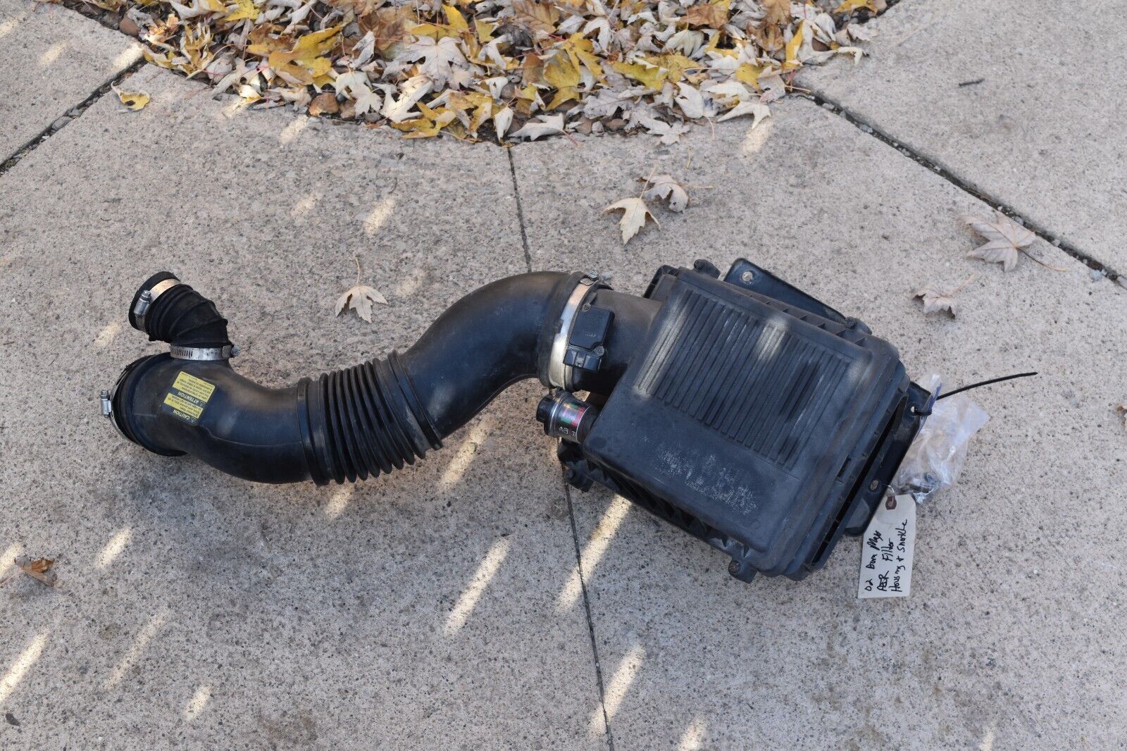 2002 02 Chevy Duramax Air Intake Tube and filter housing 11888– FatMan ...