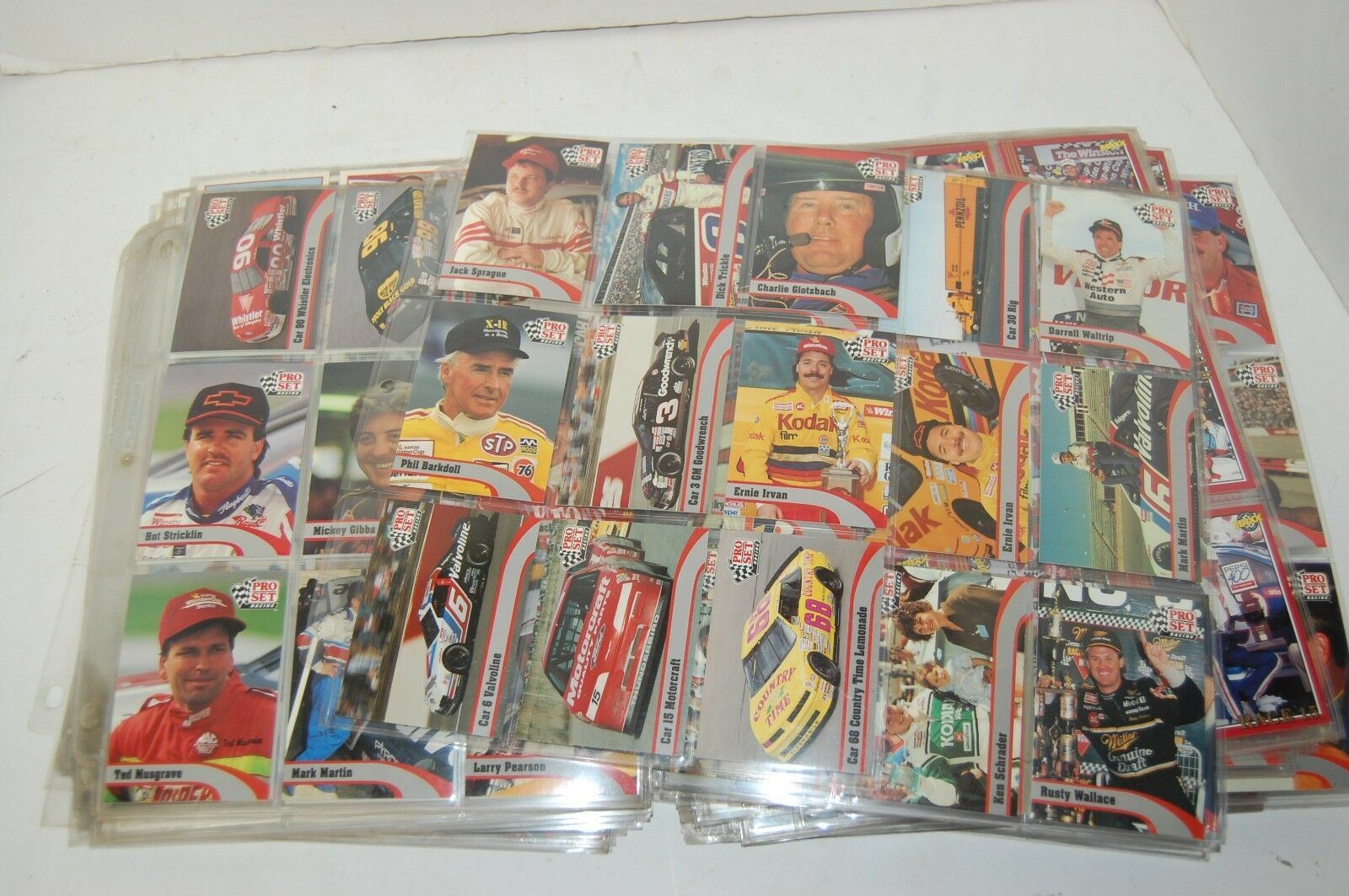 895 NASCAR Racing cards Dale Earnhardt Jr Jeff Gordon 1992 Pro Set Tra ...