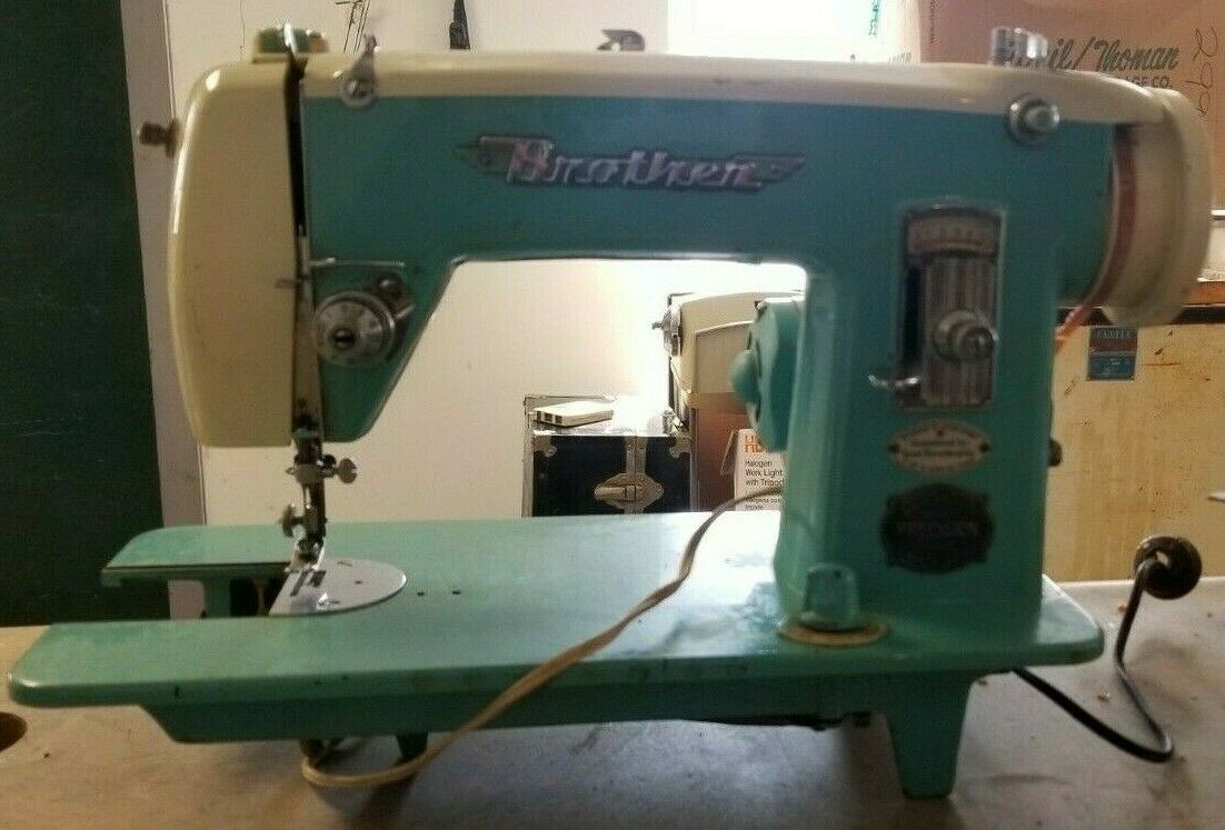 Sold at Auction: VINTAGE BROTHER HEAVY DUTY SEWING MACHINE