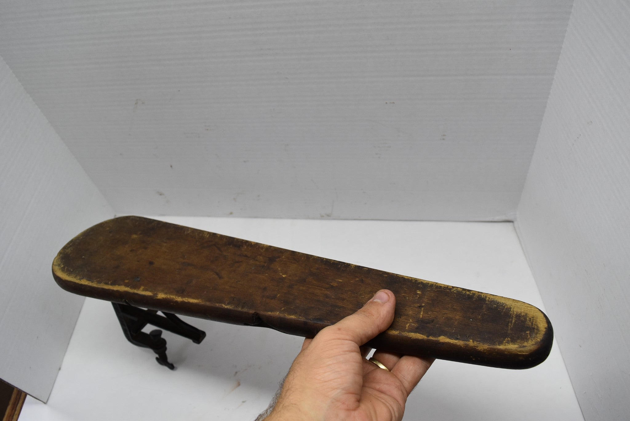 Vintage Ironing Board Shirt Sleeve Clamp To The Table 1903 Antique 