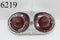 1958 58 Chevy Biscayne RH LH Tail Light Bezel Lenses OEM Chevrolet Taillight