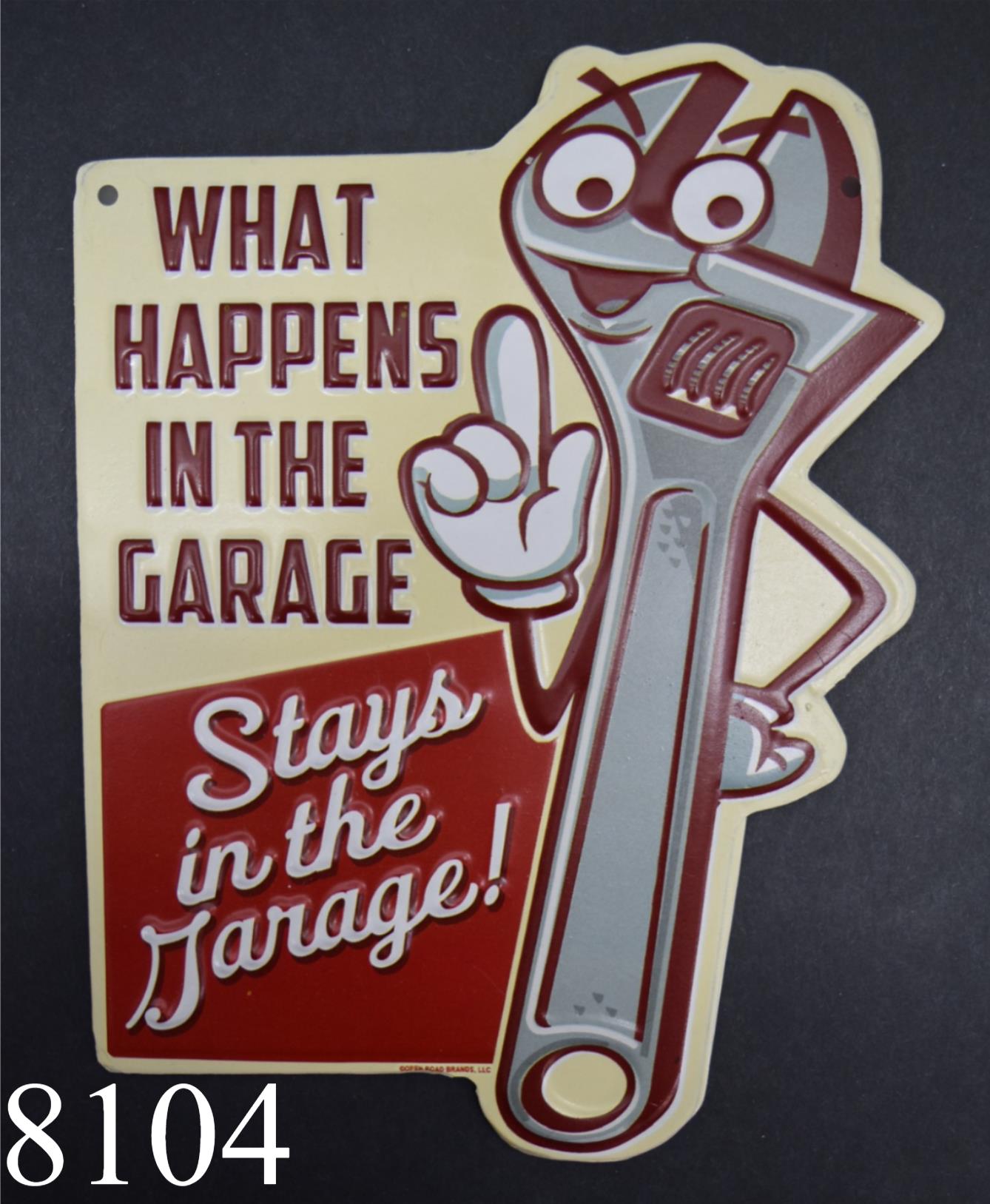 Thermometer Man Cave What Happens in Stays Decor Wall Garage Metal Sign New