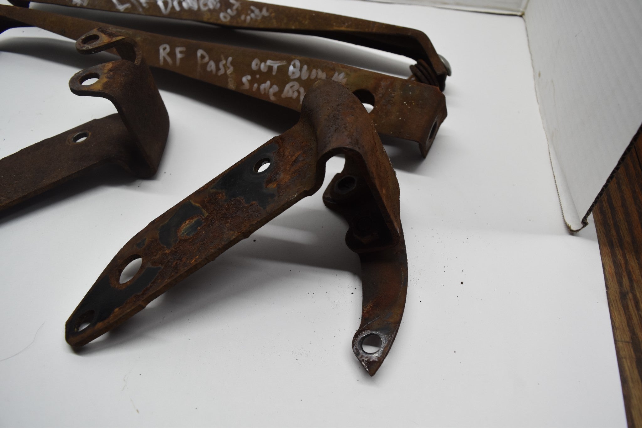 1956 CHEVY CHEVROLET BEL AIR REAR BUMPER BRACKETS MOUNT 56 NOMAD ...