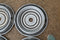 Original 1954-1955 Cadillac Hubcaps Set of 4 No Emblems Wheel Cover