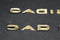 1958 Cadillac Tail Fin Letters Trim Name Set of 2 1957 57 58 Series 70 Fleetwood