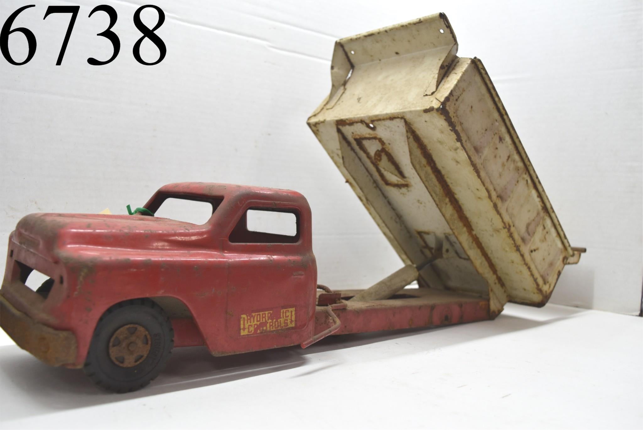 Vintage Structo Dump Truck For Parts Restoration Hydraulic Pressed Steel  Toys