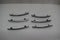 1960 THUNDERBIRD REAR QUARTER PANEL ORNAMENTS VERTICAL TRIM SET BARS 6 60