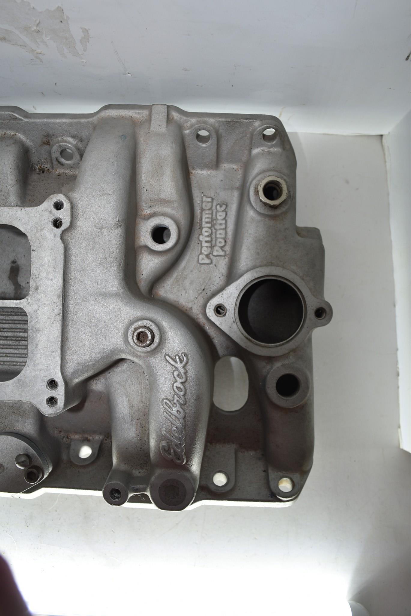 Edelbrock 2156 Performance Pontiac Intake Manifold 400 455 Dual Plane ...