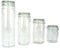 Airtight Glass Food Storage Jars with Lids 4 Sizes Kitchen Pasta Rice Canisters